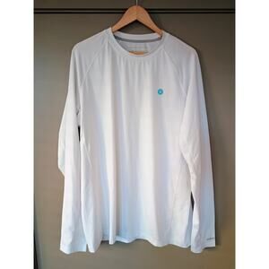 Coolibar UPF 50+ Sun Protection Long Sleeve Performance Shirt White Men's XL